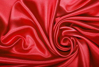 光滑的优雅的红色的丝<strong>绸缎</strong>纹理背景