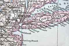 古老的地图纽约