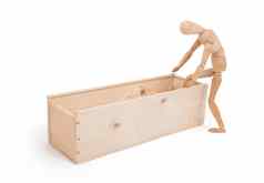 木数字人体模型步进木盒子