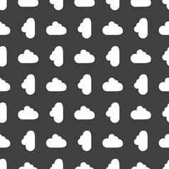 云下载应用程序网络图标平设计无缝的模式