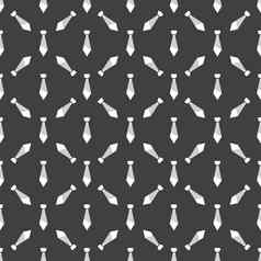 赶时髦的人领带网络图标平设计无缝的灰色的模式