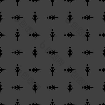 女人<strong>厕所</strong>网络图标平设计无缝的模式