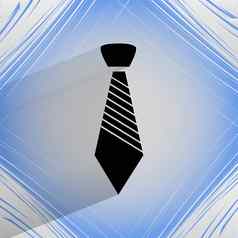 赶时髦的人领带平现代网络按钮平几何摘要背景