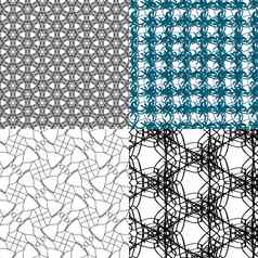 集单色优雅的模式饰品背景背景