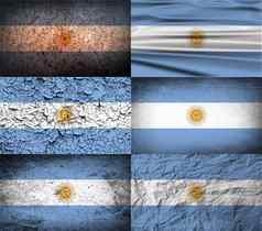 集旗帜阿根廷纹理