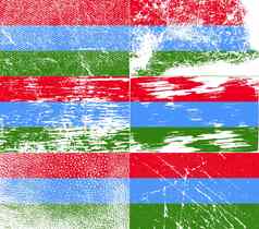 集旗帜卡累利阿共和国纹理