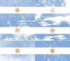 集旗帜阿根廷纹理