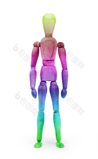 木数字人体模型bodypaint多彩色的