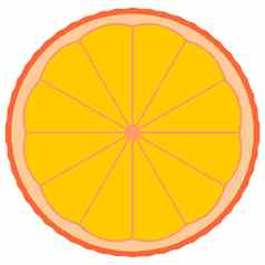 橙色水果片