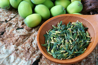 集合莲花花种子茶健康的食物