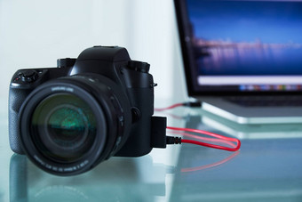 数码单反相机照片相机拴在移动PC电脑Usb电缆