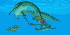 mesosaurus海洋爬行动物