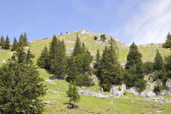 峰会breitenstein巴伐利亚阿尔卑斯山脉