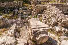 废墟寺庙塞拉皮斯耶路撒冷
