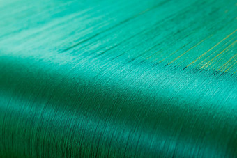 绿色丝绸扭曲织机纺织机