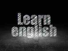教育概念学习英语难看的东西黑暗房间