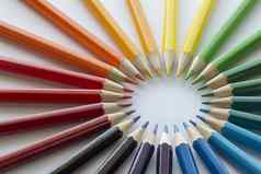 颜色圆铅笔互补颜色