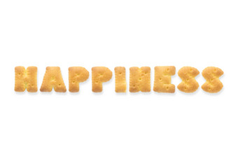 信词幸福字母饼干饼干