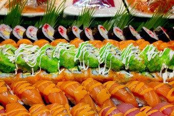 日本厨房自助餐餐饮风格寿司集餐厅