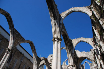 卡尔莫教堂废墟里斯本葡萄牙