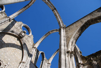 卡尔莫教堂废墟里斯本葡萄牙