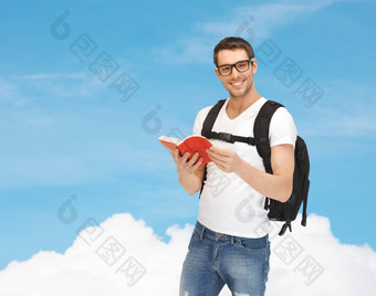 旅行学生背包书