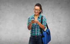 学生眼镜智能手机袋