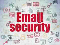 安全概念电子邮件安全数字纸背景