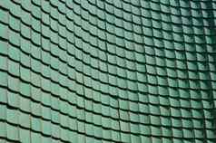 传统的中国人绿色上釉瓷砖