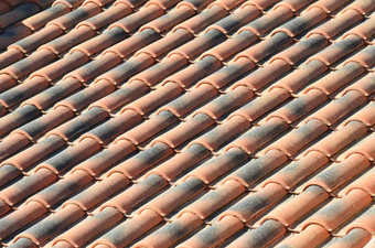 屋顶Terracotta瓷砖模式