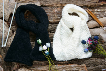 手工制作的礼物特殊的一天冬季针织围巾