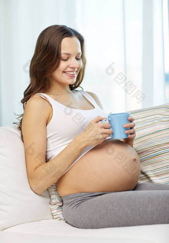 快乐怀孕了女人杯喝茶首页