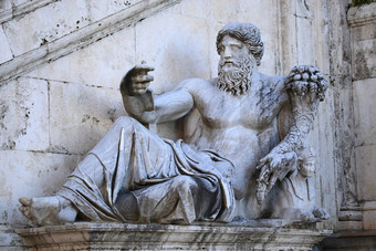 尼洛雕像约会世纪罗马意大利
