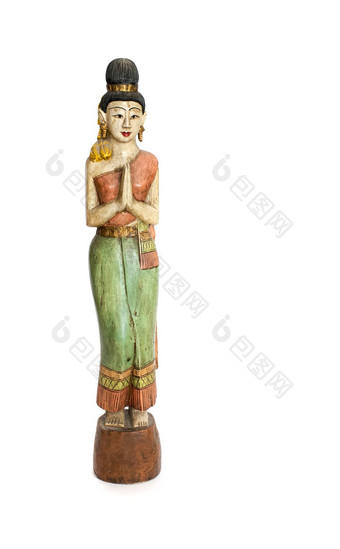 木泰国雕像女人