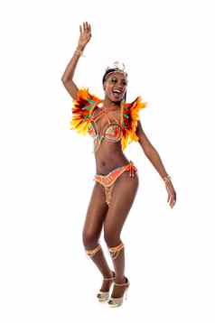非洲女人跳舞桑巴
