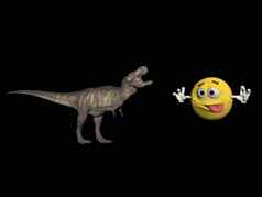 tyrannosaure恐龙emoticone渲染
