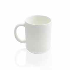 空咖啡杯咖啡杯子孤立的白色背景