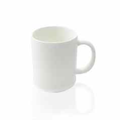 空咖啡杯咖啡杯子孤立的白色背景
