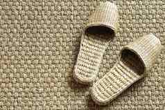 海草水疗中心拖鞋编织地毯