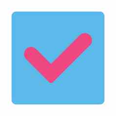 平粉红色的蓝色的颜色圆形的按钮