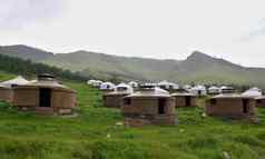 蒙古蒙古包里营乌兰巴托蒙古