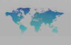 摘要电脑图形世界地图蓝色的轮点