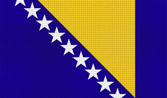 旗帜波斯尼亚黑塞哥维纳摘要纹理栅格化
