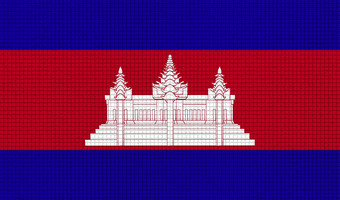 旗帜柬埔寨摘要纹理栅格化
