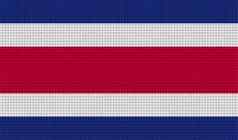 旗帜科斯塔黎加摘要纹理栅格化
