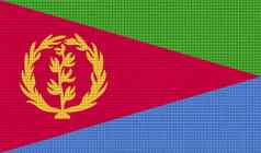 旗帜厄立特里亚摘要纹理栅格化