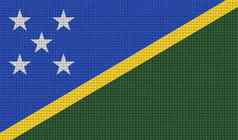 旗帜所罗门岛屿摘要纹理栅格化