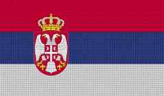 旗帜塞尔维亚摘要纹理栅格化