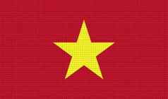 旗帜越南摘要纹理栅格化