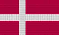 旗帜丹麦摘要纹理栅格化